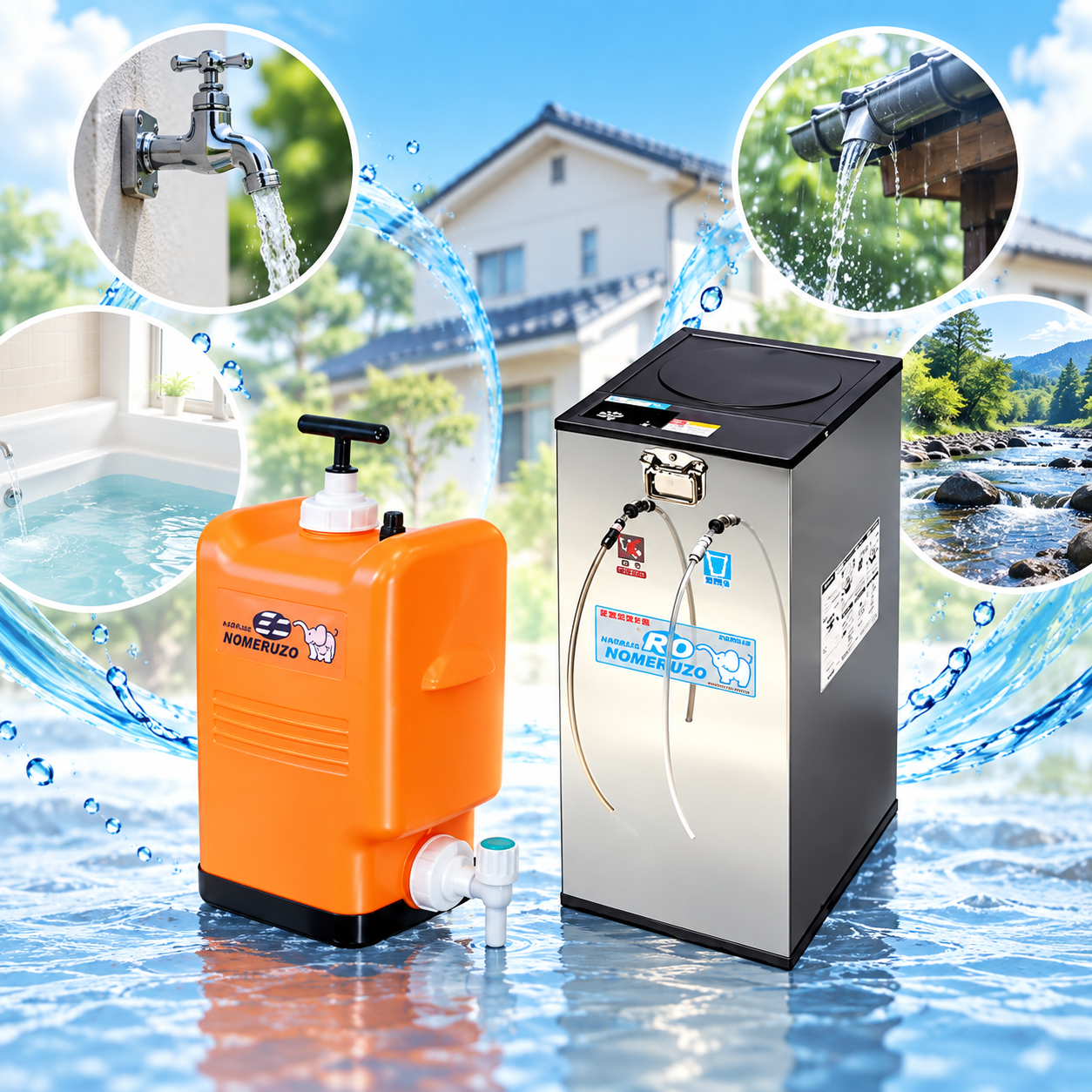 防災浄水器「コッくん飲めるゾウ」はミニとROどちらを選ぶ？　決め手は”家のまわりにある水”