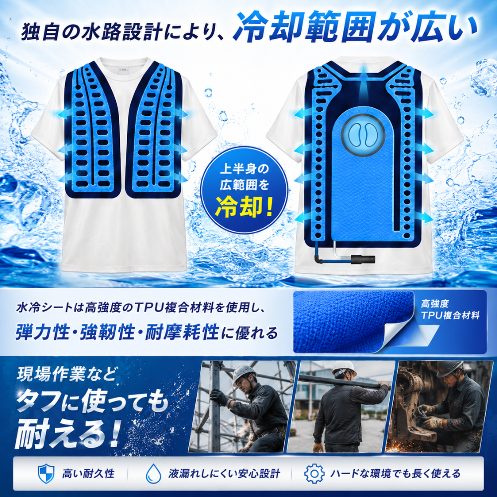 アウトドア119 / 【Lサイズ／バッテリー付】 着た瞬間から氷撃冷感